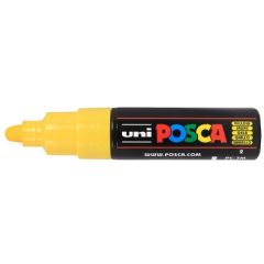 Marqueur peinture Posca PC7M - Jaune fluo : UNI-BALL Image