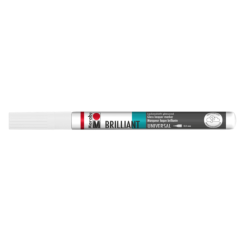Photo Marqueur laque décoratif - 0,8 mm - Blanc MARABU Brilliant Painter