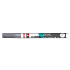 Photo Marqueur laque décoratif - 0,8 mm - Argent MARABU Brillant Painter