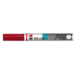 Photo Marqueur laque décoratif - 2 à 4 mm - Rouge Cerise MARABU Brilliant Painter