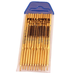 Photo Lot de 12 recharges pour stylo avec socle - Bleu FELLOWES 0910301