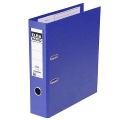 Photo Classeur à levier en PVC - Dos 80 mm - Bleu : ELBA Rado Plast