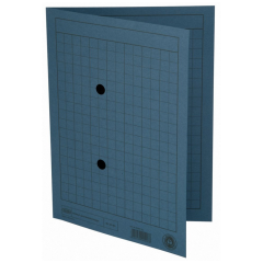 Photo Chemise quadrillée A4 pour dossiers de correspondance - 250g/m² - Bleu - ELBA 100091657 