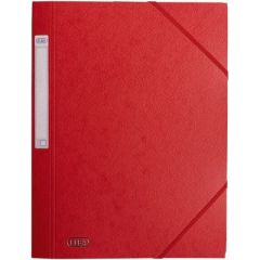 Photo Chemise à élastiques A4 - Rouge : ELBA Carte Forte