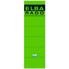 Photo Etiquettes pour dos de classeur - 59 x 190 mm - Vert : ELBA 100420948
