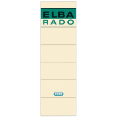 Photo Etiquettes pour dos de classeur - 59 x 190 mm - Chamois : ELBA 100420953