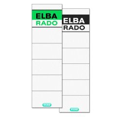 Photo Etiquettes Dos de classeur - 54 x 190 mm - Blanc : ELBA Lot de 10
