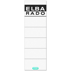 Photo Etiquettes pour dos de classeur - 59 x 190 mm - Blanc : ELBA 100551826