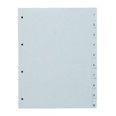 Photo Intercalaire numérique en plastique - 1 à 10 - A4 : PRO-OFFICE