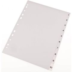 Photo Intercalaire numérique en plastique - 1 à 12 - A4 : PRO-OFFICE