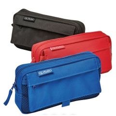 Photo Trousse scolaire avec pochette en filet - Assortiment de couleurs