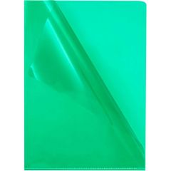 Photo Lot de 100 Pochettes à coins transparentes A4 - Vert : PRO-Office