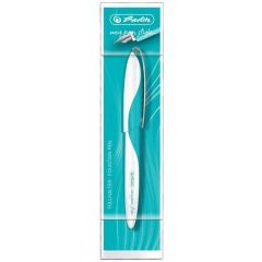 Photo Stylo plume My.Pen Style - Blanc/Turquoise : HERLITZ Carribean Turquoise