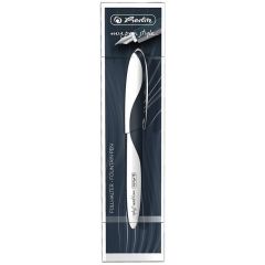 Image Stylo plume My.Pen Style - Ambidextre - Blanc/Noir : HERLITZ Dark Shale 11357241