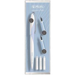 Photo Stylo plume pour Calligraphie - 0,9 / 1,4 / 1,9 mm Kit de 3 HERLITZ My pen Nicewriter Light Blue