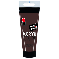 Photo Peinture acrylique mat Marron - MARABU AcrylColor  de 100 ml