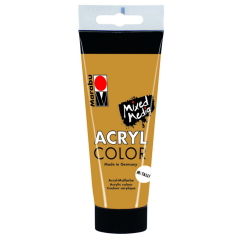 Photo Peinture acrylique mat Or - MARABU AcrylColor  de 100 ml
