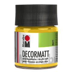 Photo 14010005021 MARABU : Peinture acrylique Decormatt - 50 ml - Jaune