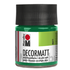 Photo 14010005067 MARABU : Peinture acrylique Decormatt - 50 ml - Vert