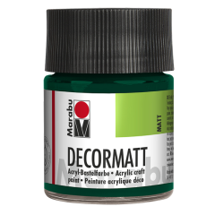 Photo 14010005075 MARABU : Peinture acrylique Decormatt - 50 ml - Vert sapin