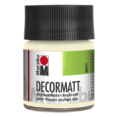 Photo 14010005271 MARABU : Peinture acrylique Decormatt - 50 ml - Ivoire