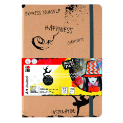 Photo MARABU : Carnet à croquis Art Journal - A4 Blanc 1612000000101