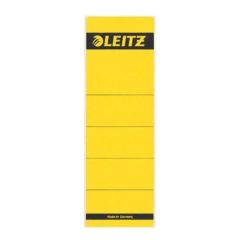 Photo Etiquettes Dos de classeur - 61 x 192 mm - Jaune : LEITZ Lot de 10 - 1642-00-15