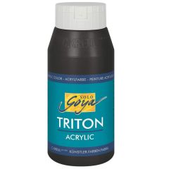 Photo Peinture acrylique Triton Acryl Basic - 750 ml - Noir C. KREUL  flacon