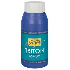 Photo Peinture acrylique Triton Acryl Basic - 750 ml - Bleu ultramarine C. KREUL  flacon