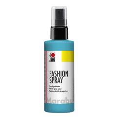 Photo MARABU : Peinture à vaporiser pour textile clair - Bleu Caraibes 17190050091