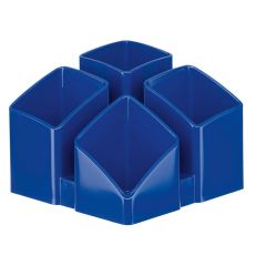 Photo Pot à crayons 4 compartiments - SCALA - Bleu : HAN 17450-14