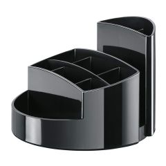 Photo Pot à crayons 9 compartiments RONDO - Noir : HAN 17460-13