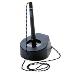 Photo Porte-stylo avec chaînette chromée - Noir : HAN SALSA 1770-13