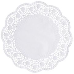 Photo Napperon en papier - Rond - 300 mm - Blanc PAP STAR