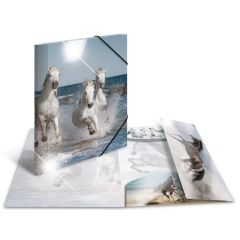 Photo Chemise à élastique A4 - Motif Chevaux HERMA image