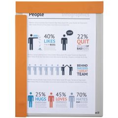 Photo Porte-bloc aimanté - Format A4 - Orange EXACOMPTA Image