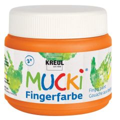 Photo Peinture aux doigts MUCKI - 150 ml - Orange KREUL Arts plastiques 