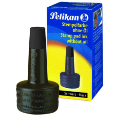 Photo Flacon Encre noir pour tampon : PELIKAN 351197