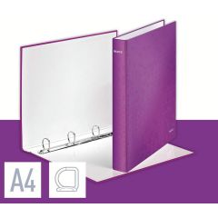 Photo Classeur à 4 anneaux de 25 mm - Dos 40 mm - Violet LEITZ WOW