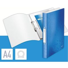 Photo Classeur souple à 2 anneaux - Dos de 32 mm - Bleu LEITZ WOW