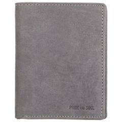 Photo Porte-monnaie - Format Portrait - Cuir - Gris PRIDE ET SOUL