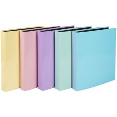 Photo Classeur rigide à 2 anneaux en D - Dos 40 mm - Assortiment EXACOMPTA Aquarel Image