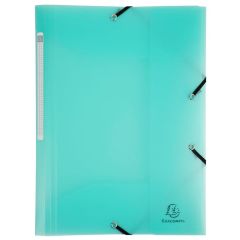 Photo Chemise A4 à élastiques en PP - Vert EXACOMPTA Chromaline Pastel