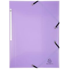 Photo Chemise A4 à élastiques en PP - Mauve EXACOMPTA Chromaline Pastel