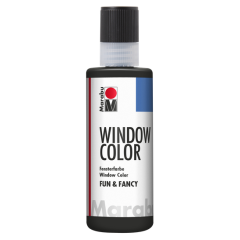 Photo MARABU FUN & FANCY :  Peinture pour Window Color - 80 ml - Noir