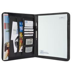 Photo Conférencier A4 en simili-cuir  WEDO Elégance 58 5401 ouvert