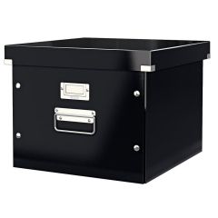 Photo Boite de rangement avec couvercle dossier suspendu - Format A4 Noir 6046-00-95 LEITZ Click et Store