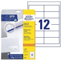 Photo Étiquettes adhésives - 97 x 42,3 mm - Blanc AVERY Office and Home