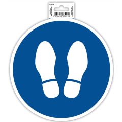 Photo Panneau adhésif - Obligation d'arrêt - Bleu EXACOMPTA