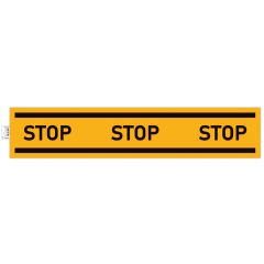 Photo Panneau adhésif - Obligation Stop - Jaune/Noir EXACOMPTA